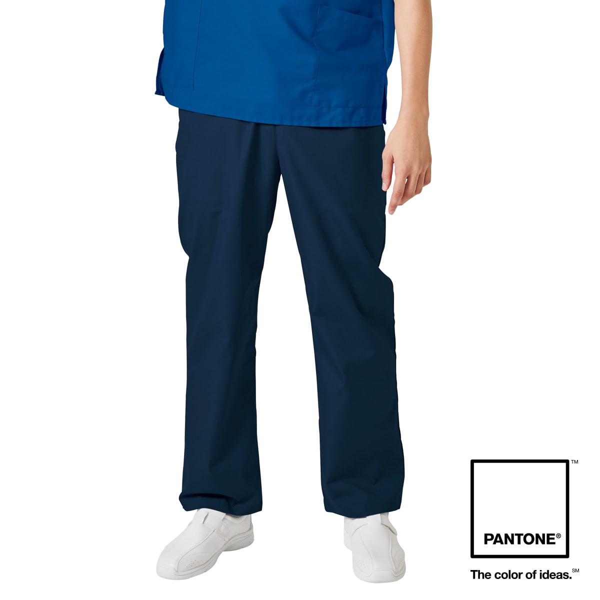 5018sc メンズストレートパンツ 医療用白衣 介護ユニフォーム 事務服のフォーク株式会社
