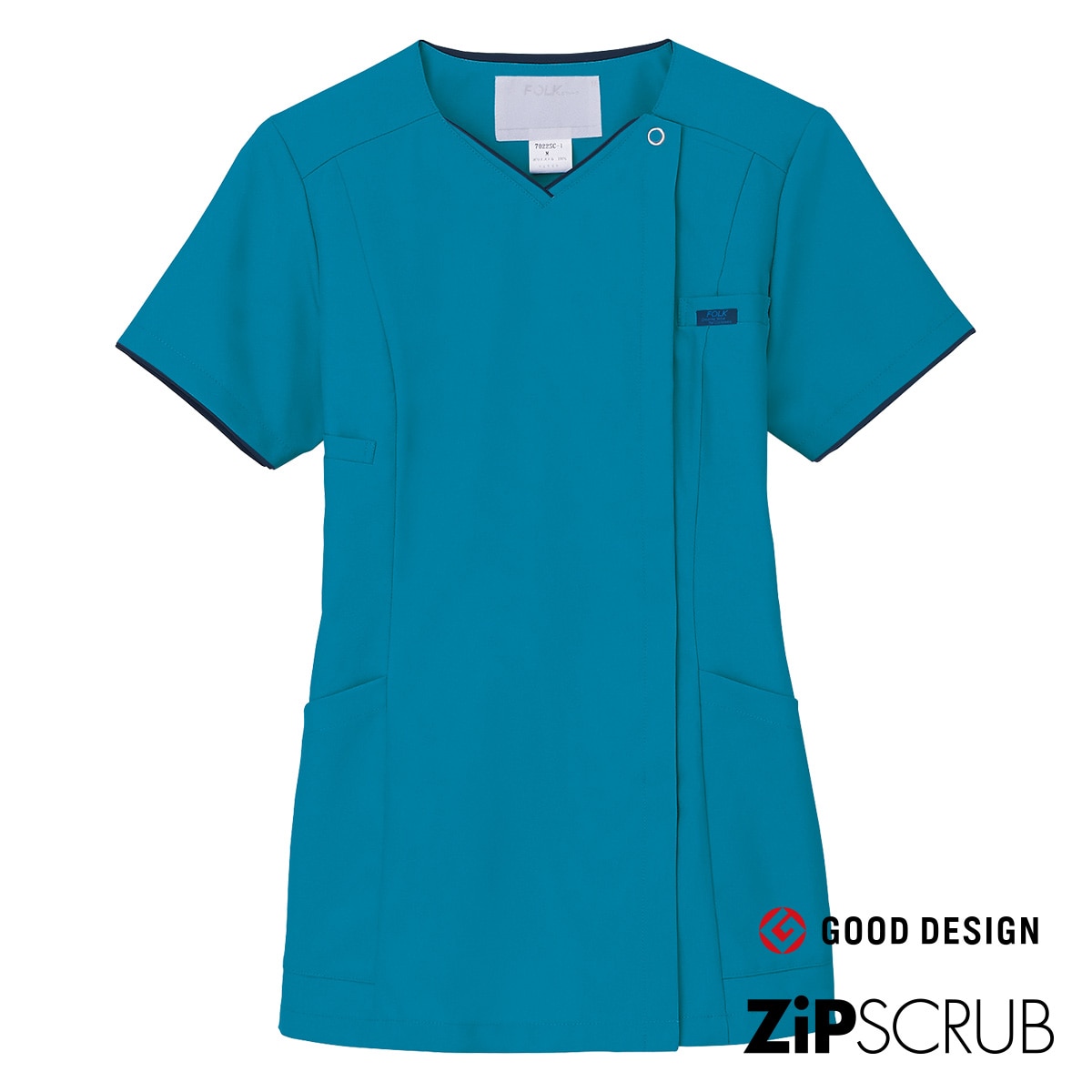 7022sc レディスジップスクラブ 医療用白衣 介護ユニフォーム 事務服のフォーク株式会社 7022sc レディスジップスクラブ 医療用白衣 介護ユニフォーム 事務服のフォーク株式会社