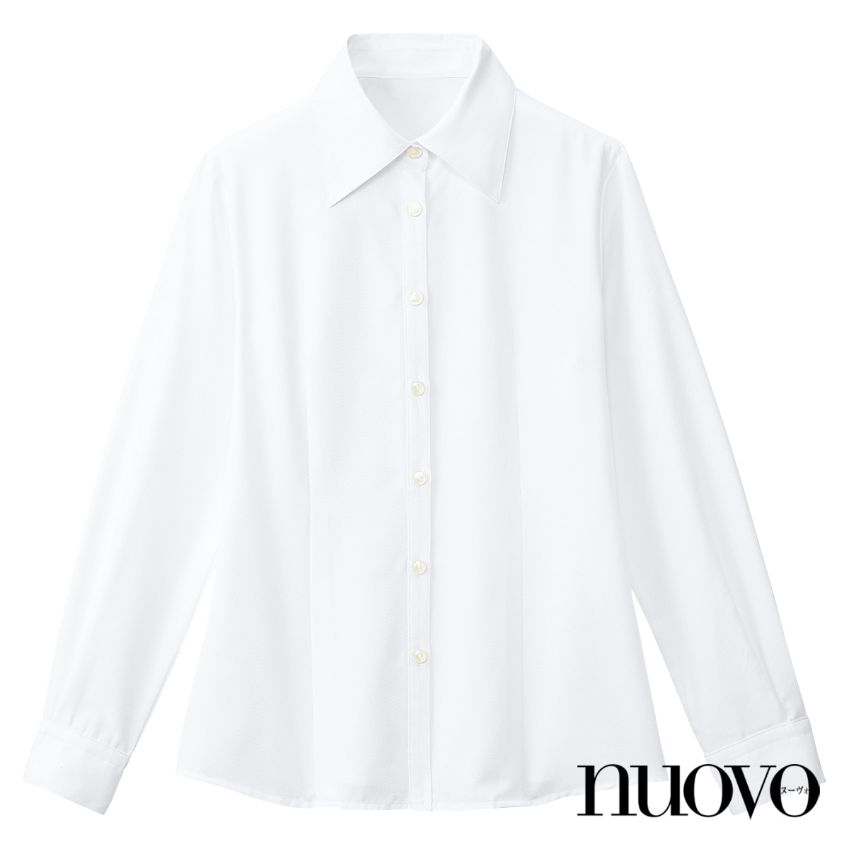 Sb7502 長袖ブラウス 医療用白衣 介護ユニフォーム 事務服のフォーク株式会社