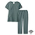 70715024SC　レディーススクラブ・パンツセット（Dickies）