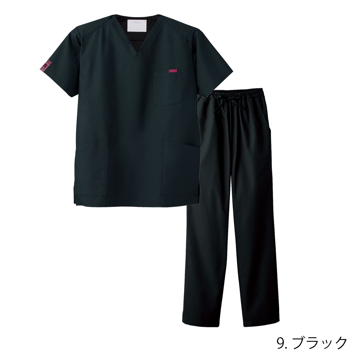 Sサイズ/urbane scrubs リメイク スクラブパンツ 茶(ブラウン)系