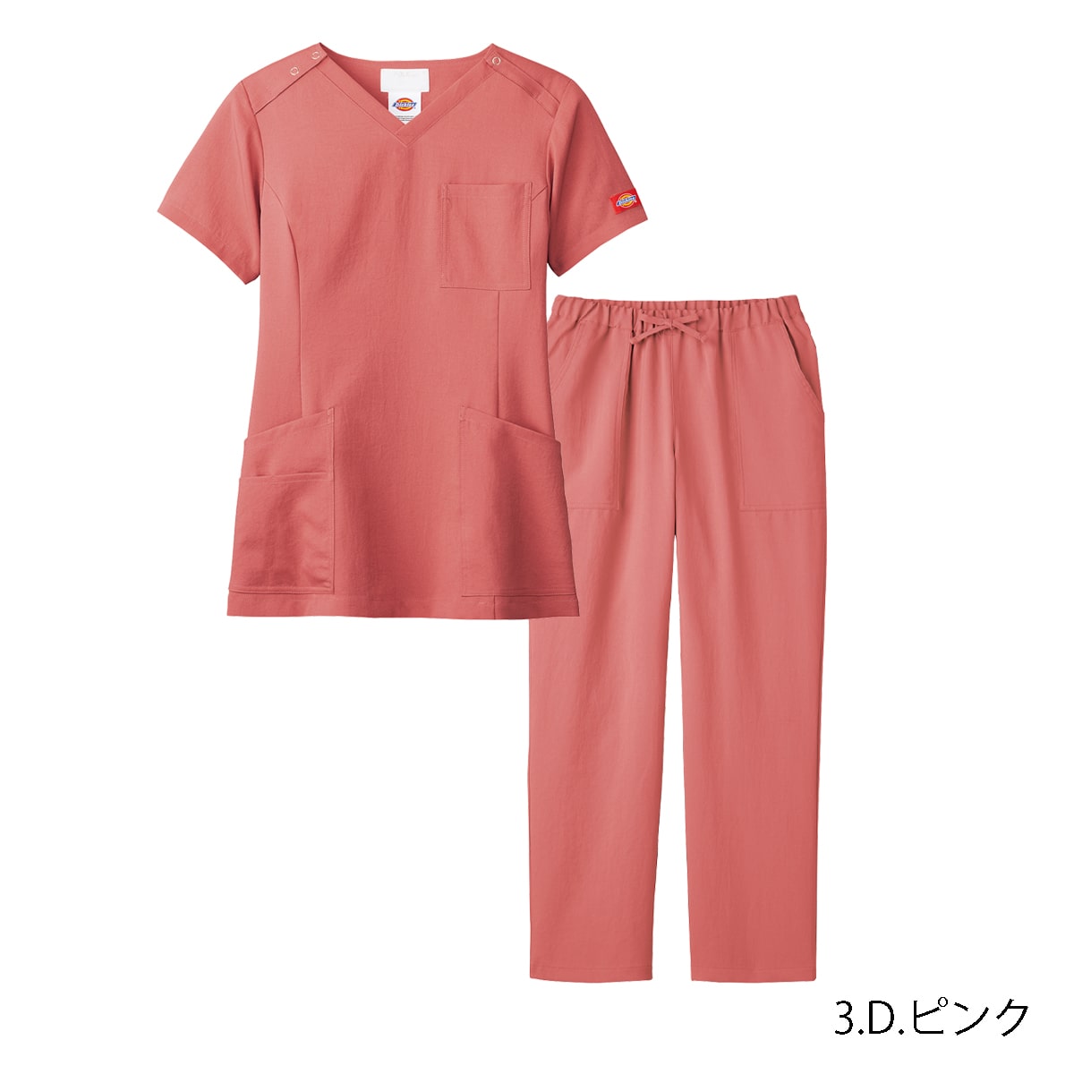 70715024SC レディススクラブ・パンツセット（Dickies）｜医療用白衣 