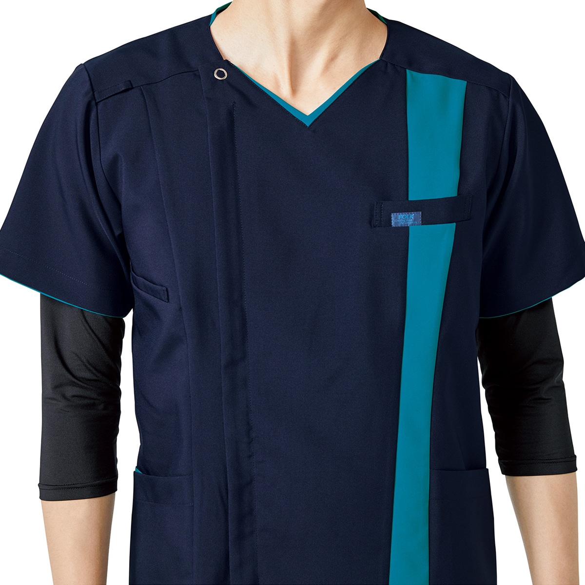 9002 メンズカットソー（8分袖）｜医療用白衣・介護ユニフォーム・事務服のフォーク株式会社