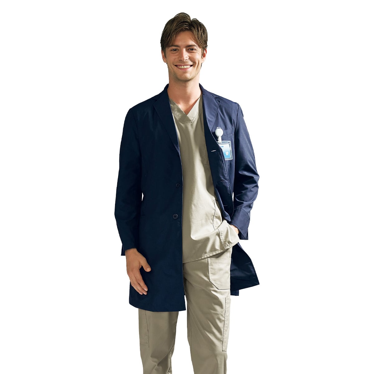 1541np メンズシングルコート Dickies 医療用白衣 介護ユニフォーム 事務服のフォーク株式会社