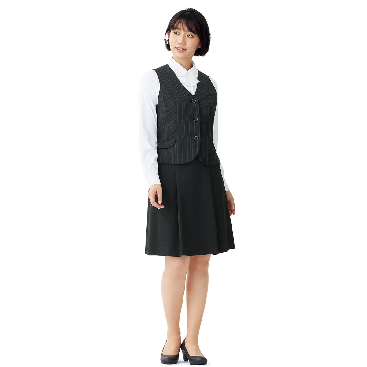FS45728 ソフトプリーツスカート｜医療用白衣・介護ユニフォーム・事務 