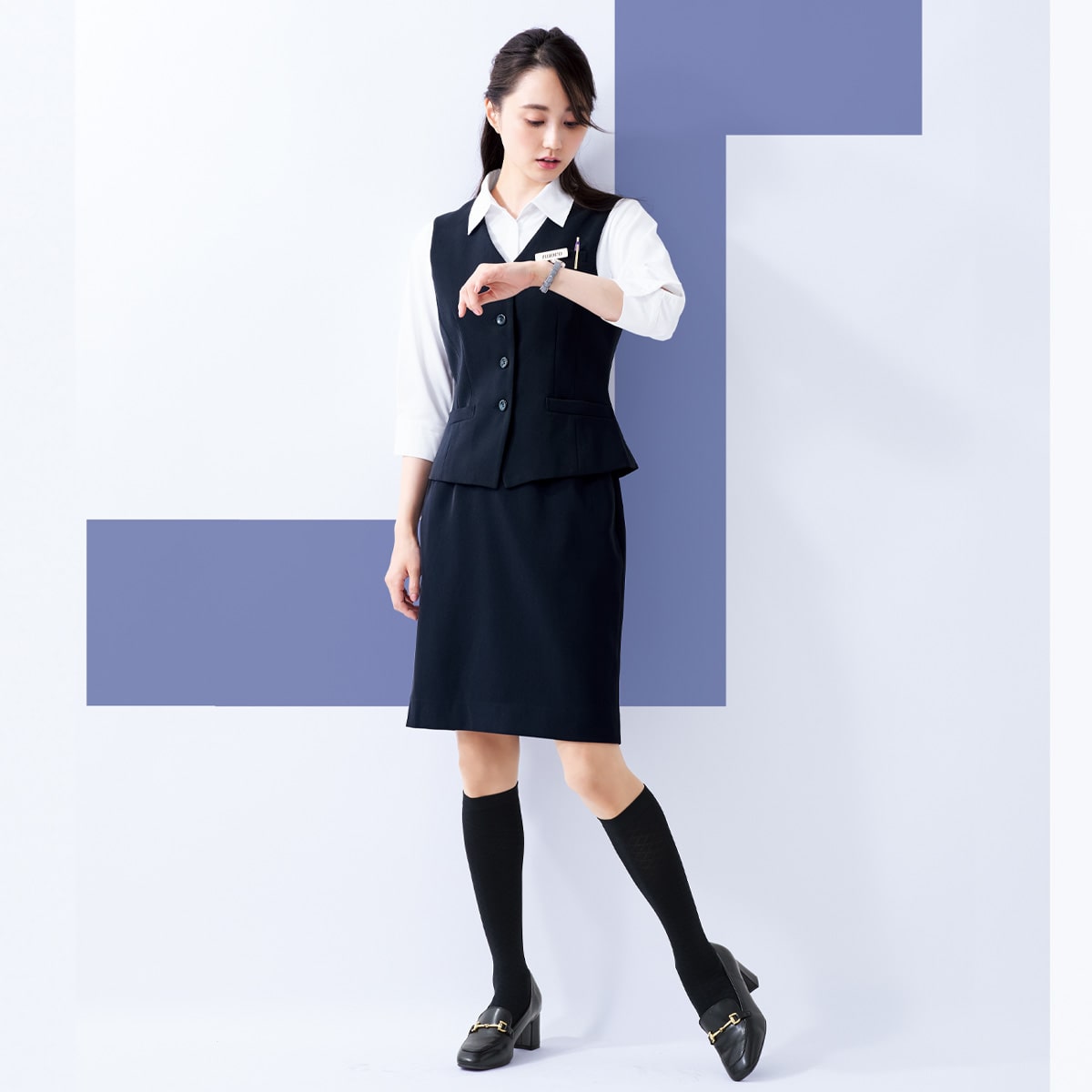 SS4005 スカート｜医療用白衣・介護ユニフォーム・事務服のフォーク株式会社