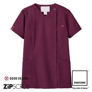 7062SC　レディスジップスクラブ（PANTONE）