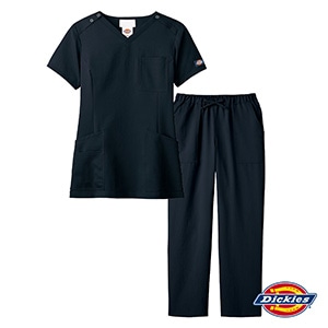 70715024SC　レディーススクラブ・パンツセット（Dickies）