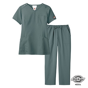 70715024SC　レディーススクラブ・パンツセット（Dickies）