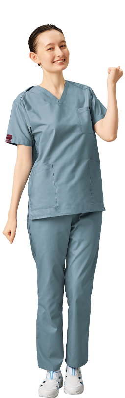 パントン Pantone スクラブのカラーコーディネートシミュレーター 医療白衣 事務服ユニフォームのフォーク