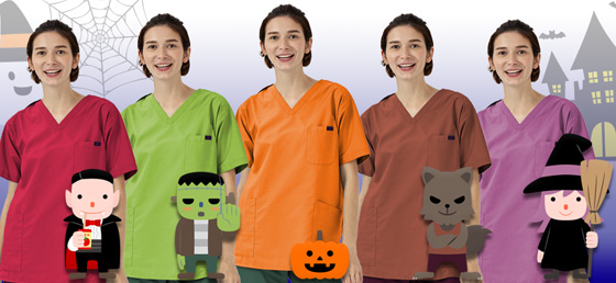 スクラブシミュレーターでハロウィンコーデを楽しもう!!
